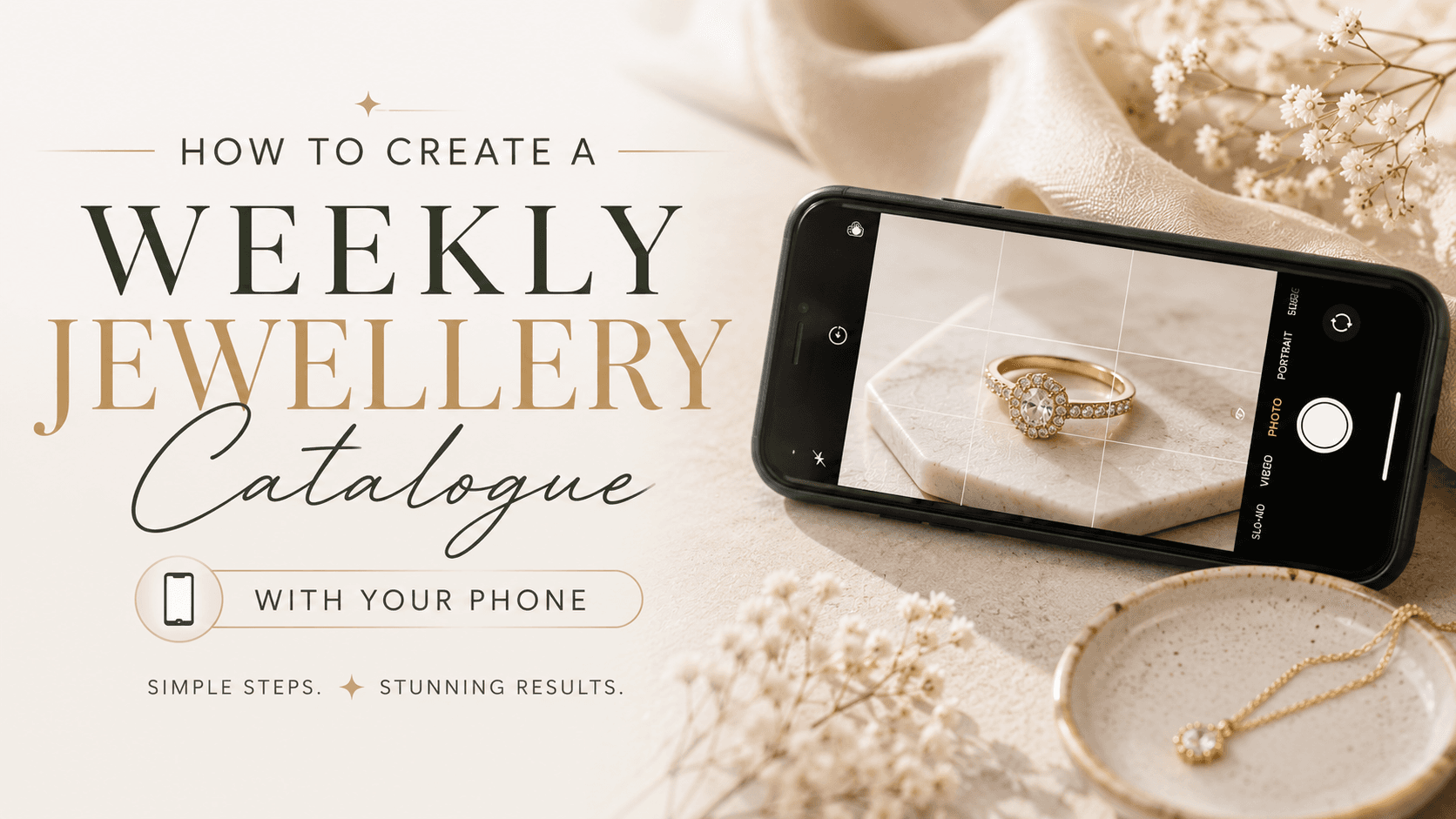 How to Create a Weekly Jewellery Catalogue with Your Phone