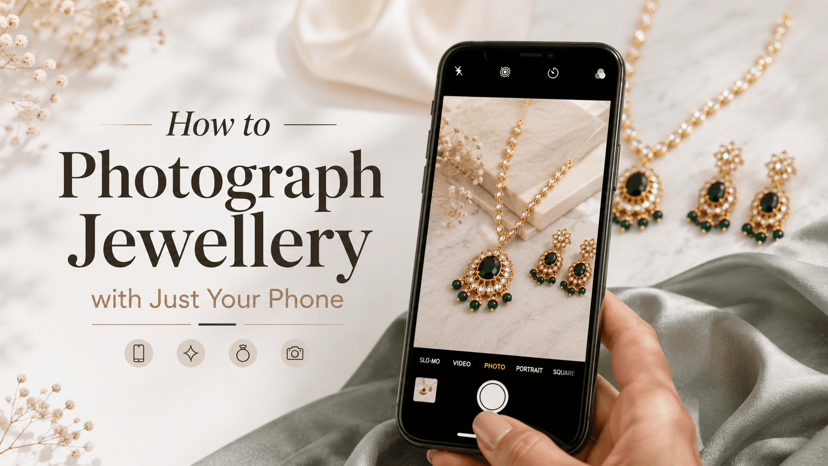 How to Photograph Jewellery with Just Your Phone