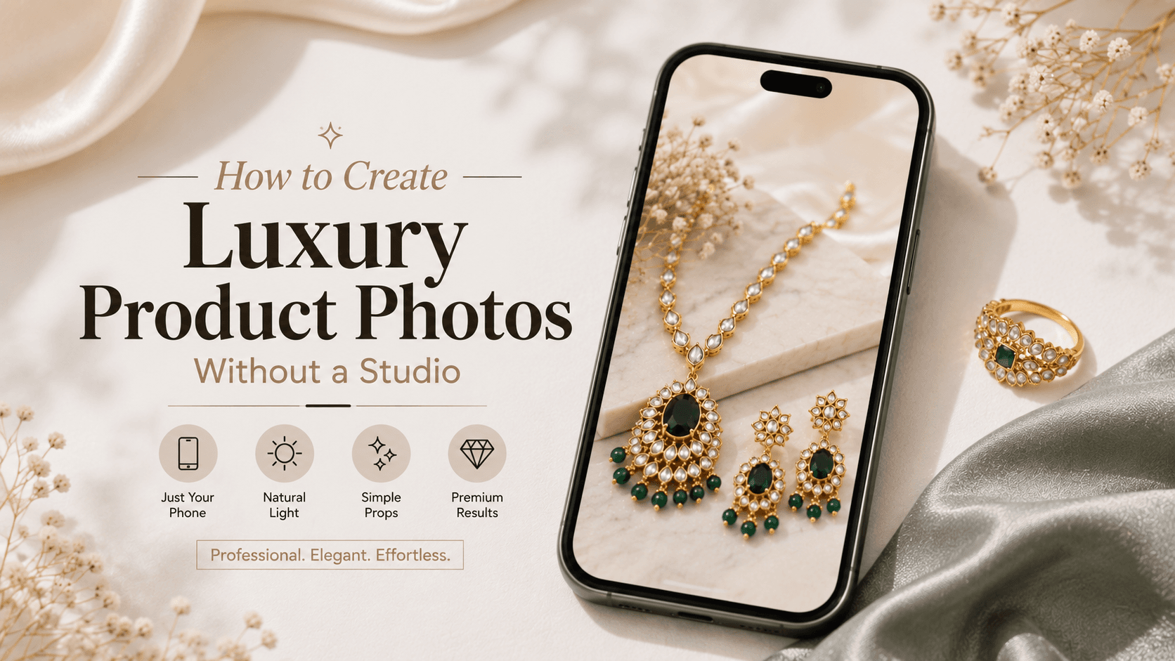 How to Create Luxury Product Photos Without a Studio