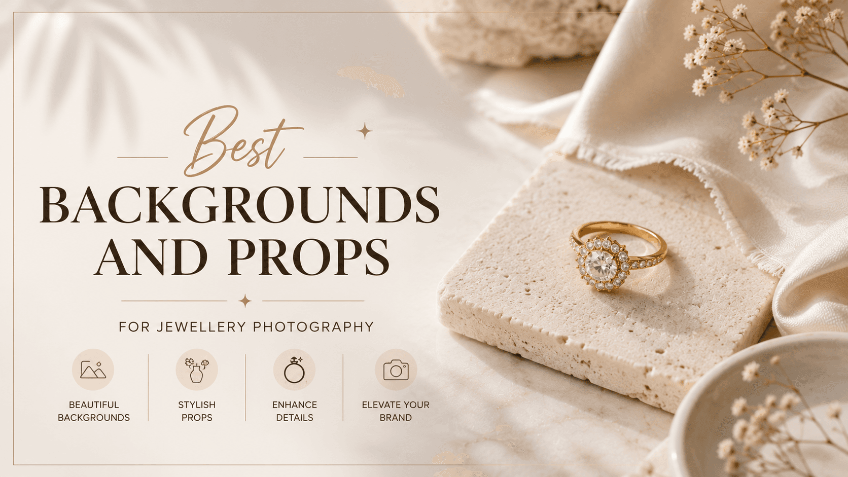 Best Backgrounds and Props for Jewellery Photography